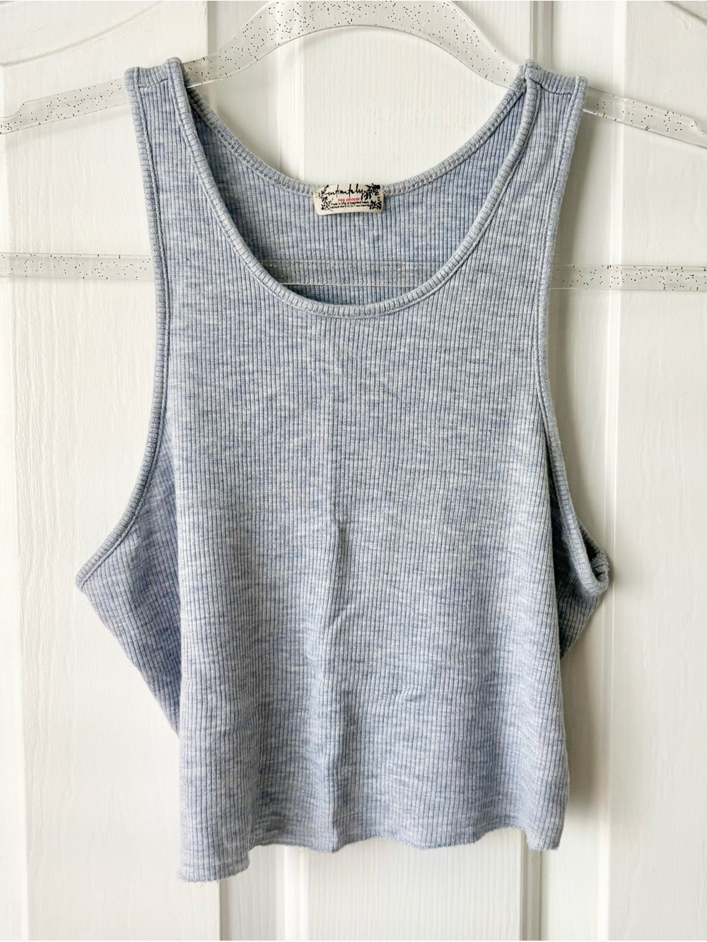 High Neck Ribbed Crop - Picture 4 of 6